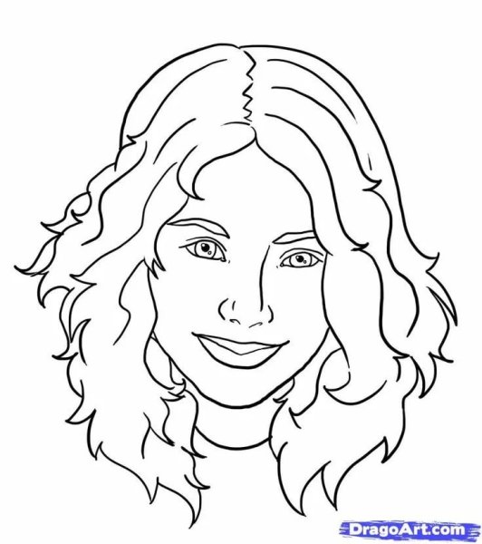 Раскраска портрет
