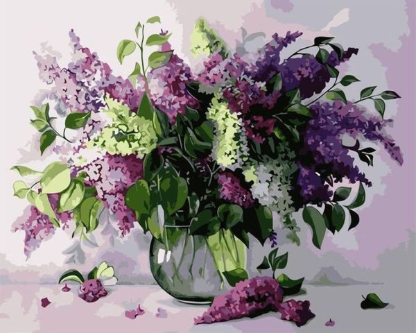 Сирень рисунок гуашью