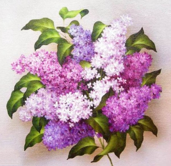 Пуантилизм сирень