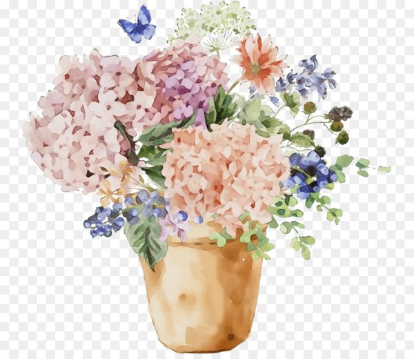 Букет разноцветной сирени