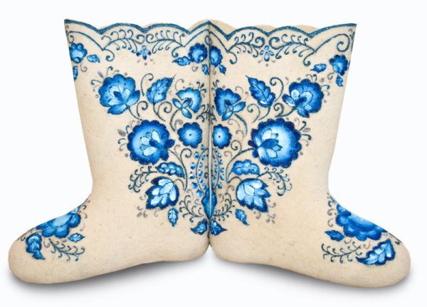 Валенки расписные Гжельские