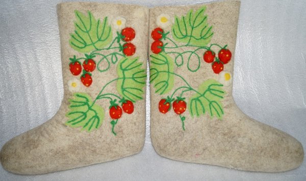 Валенки разрисованные