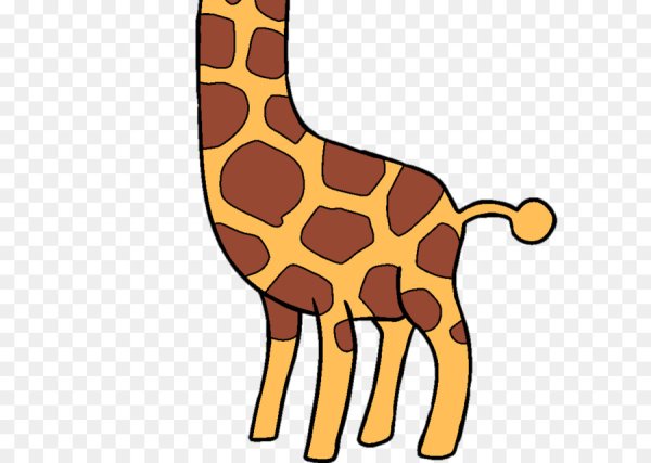 Жирафик на белом фоне