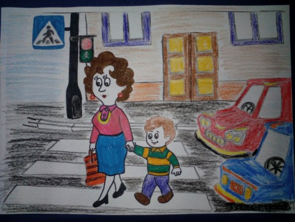 Рисунок на тему мы пешеходы