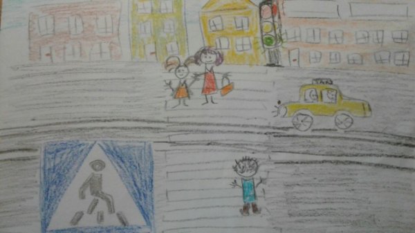 Пешеход водитель пассажир рисунок для детей