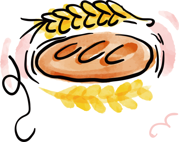 Хлеб выпечка вектор