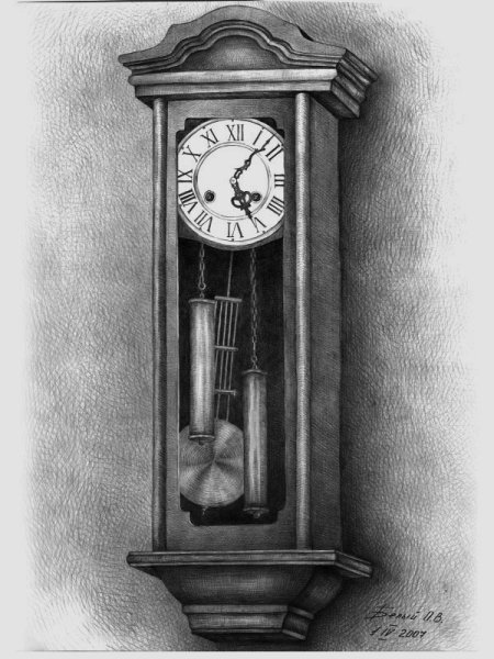 Часы "карандаши"