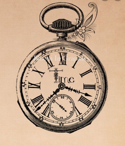 Эскиз карманных часов