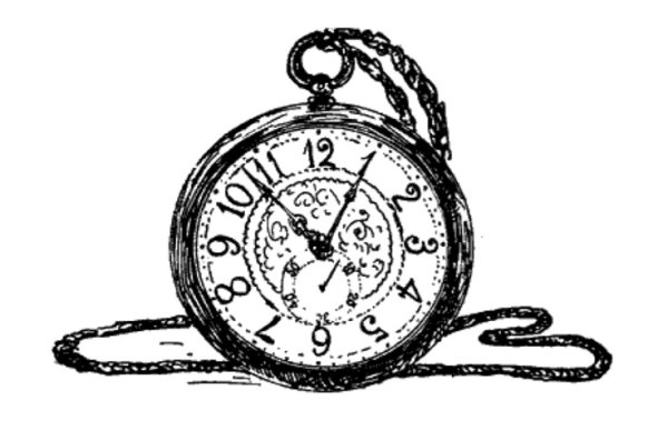 Часы рисунок
