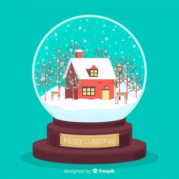 Снежный шар флэт