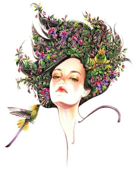 Женщина из цветов
