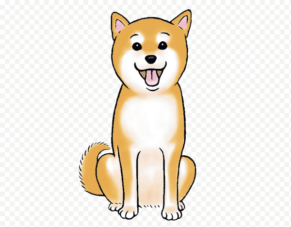 Собака Шиба ину рисунок