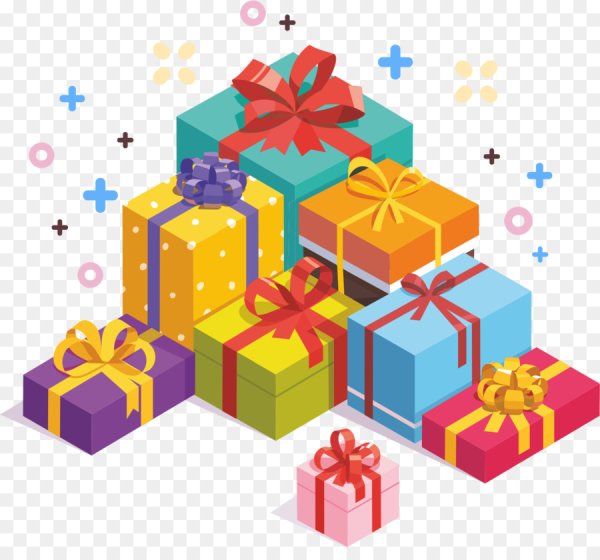 Гора подарков вектор