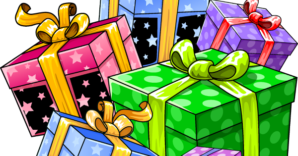 Куча подарков нарисовать