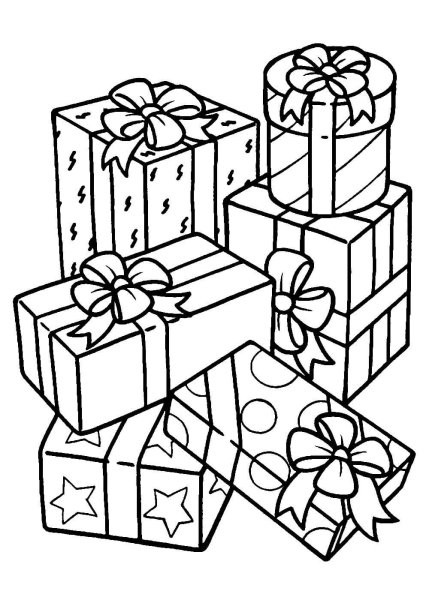 Подарок раскраска для детей