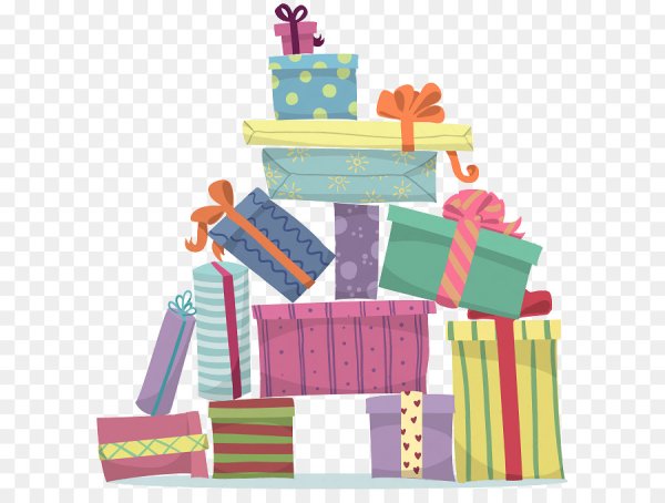 Нарисовать гору подарков