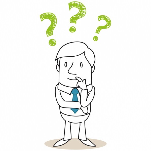 Думающий человек нарисованный