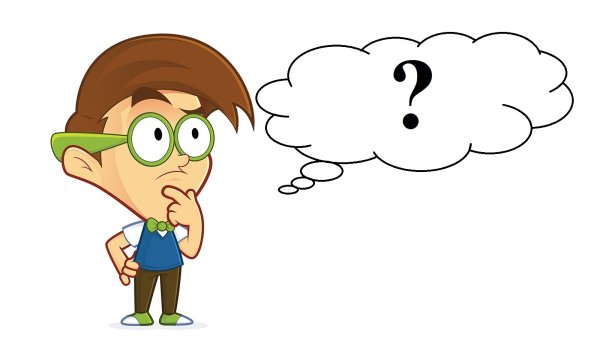 Человек с вопросом мультяшный