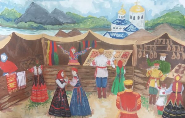 Ярмарка рисунок
