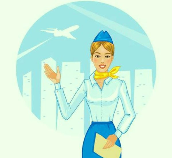 Профессия стюардесса рисунок