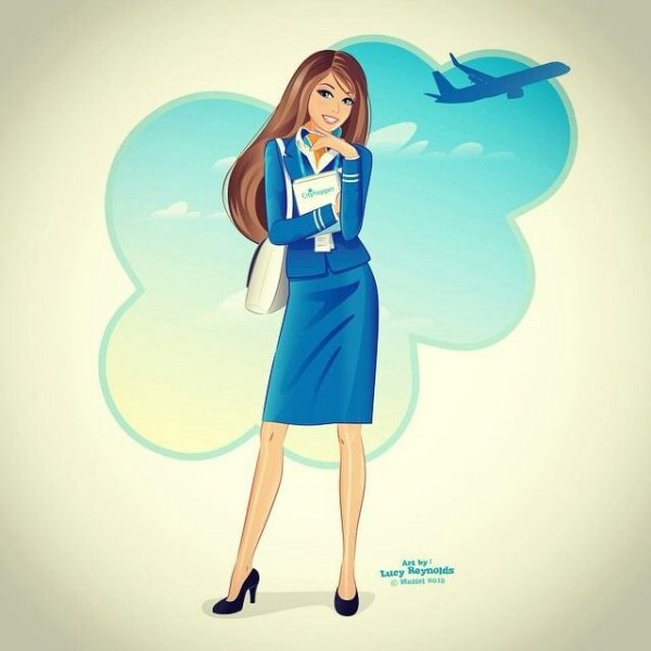 Профессия стюардесса для детей