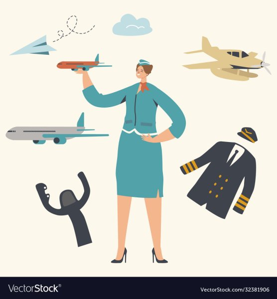 Бортпроводница рисунок