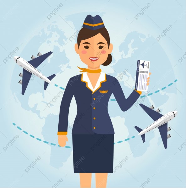 Профессия пилот, стюардессы