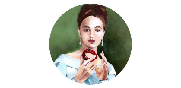 Женни Рейтер гранатовый браслет