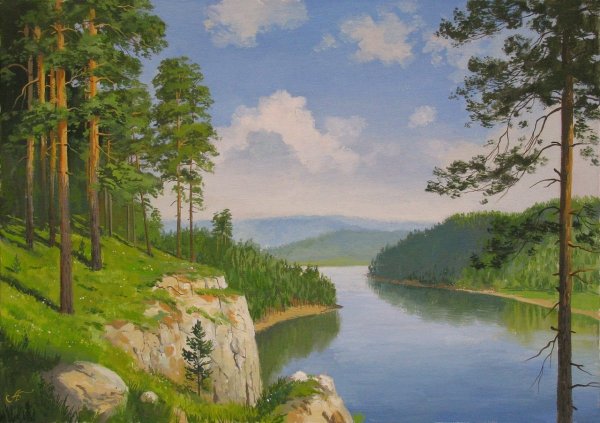 Художник пейзажист Болотов