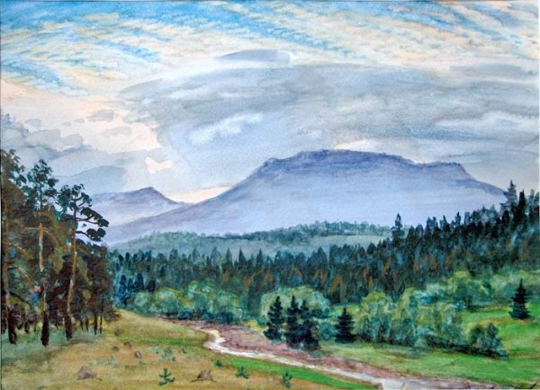 Картина гора Иремель