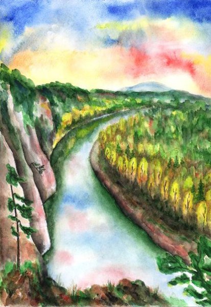 Природа Башкирии рисунки