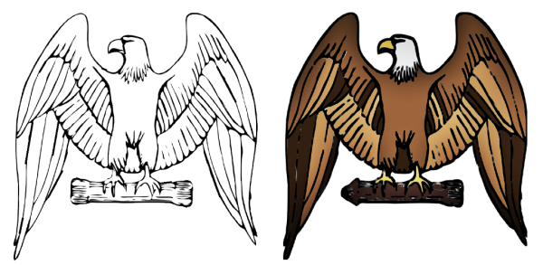 Бронзовая птица рисунки детей