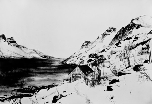 Горы зарисовка