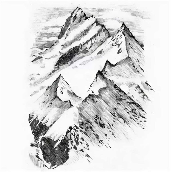 Рисунок гор