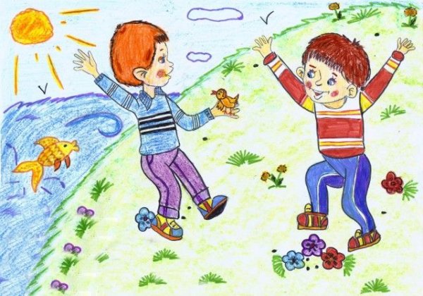 Носов веселая семейка рисунки детей