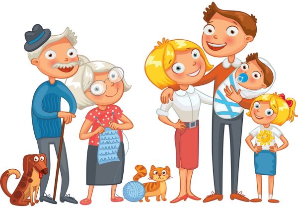 Семья мультяшные