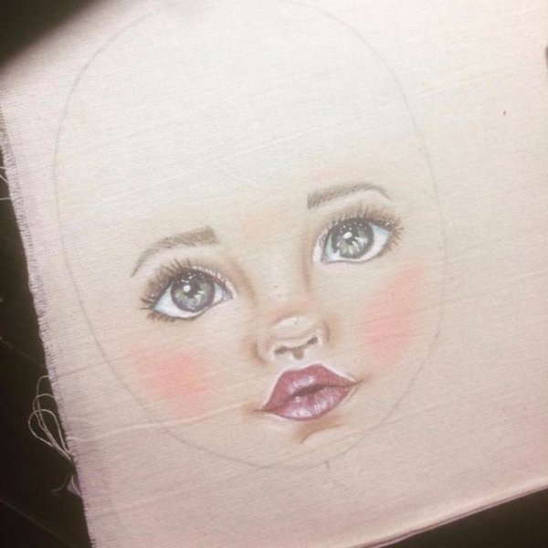 Кукольные лица нарисованные