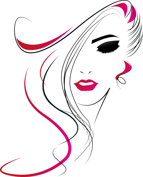 Силуэт женского лица