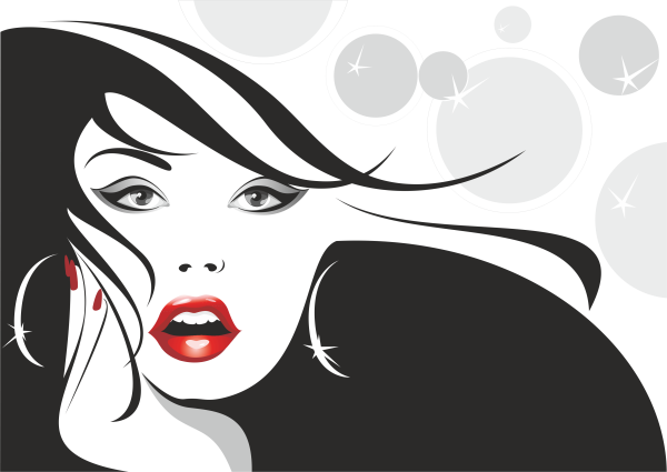 Силуэт для парикмахерской