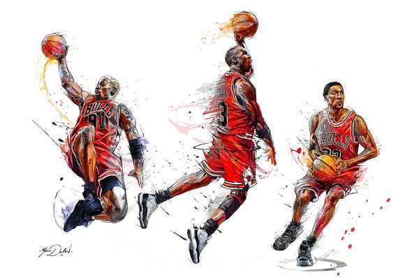 Jordan баскетболист арт