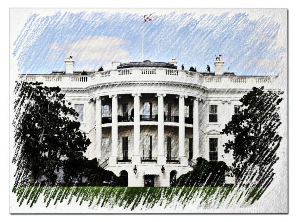 Белый дом в 1789 году