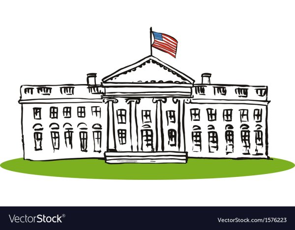 Белый дом вектор
