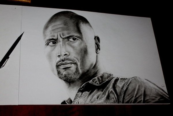 Дуэйн скала Джонсон раскраска