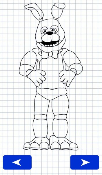 Раскраска АНИМАТРОНИКИ Бонни