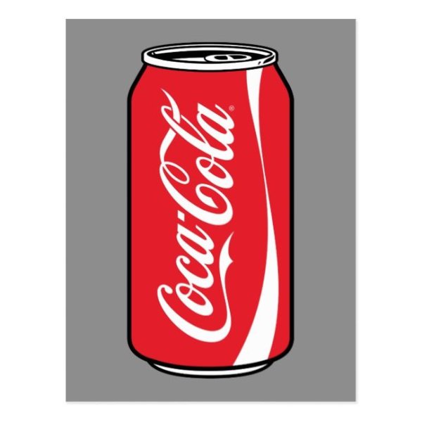 Нарисованная банка колы