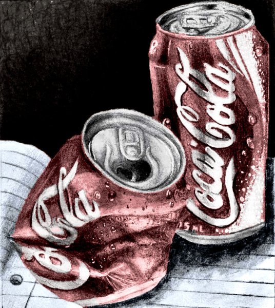 Банка колы арт