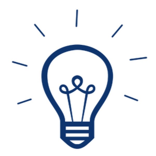 Лампочка рисунок пиктограммы