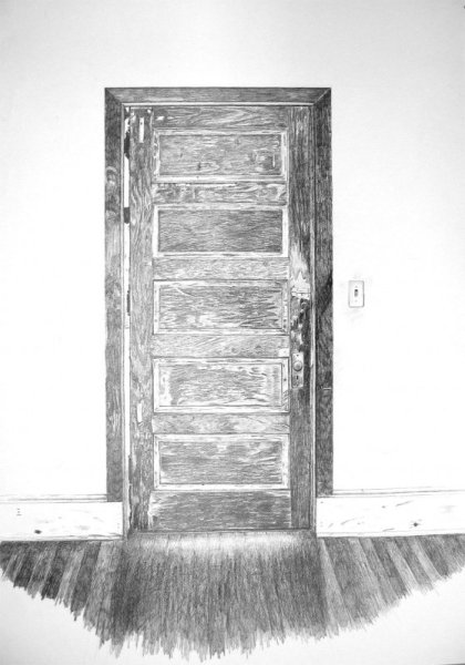 Дверь карандашом