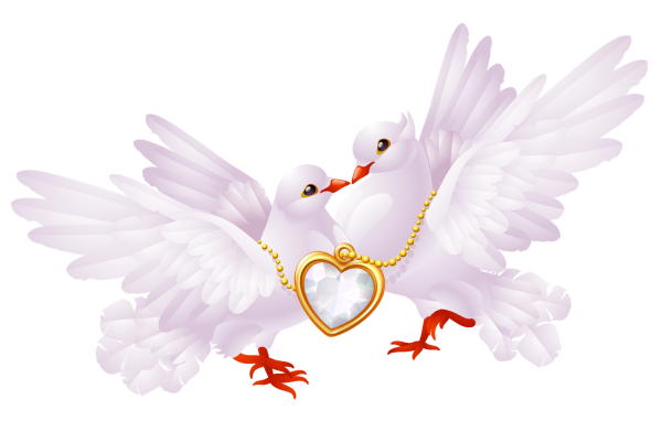 Пригласительные на свадьбу с голубями