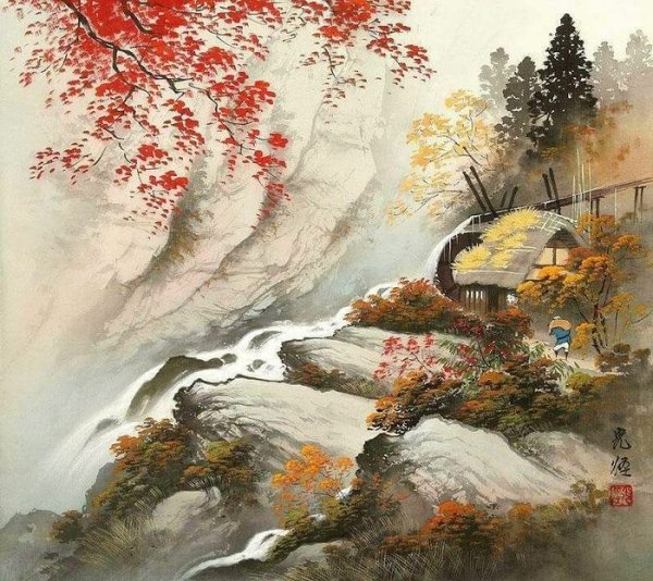 Японский художник Коукей Кодзима Япония живопись